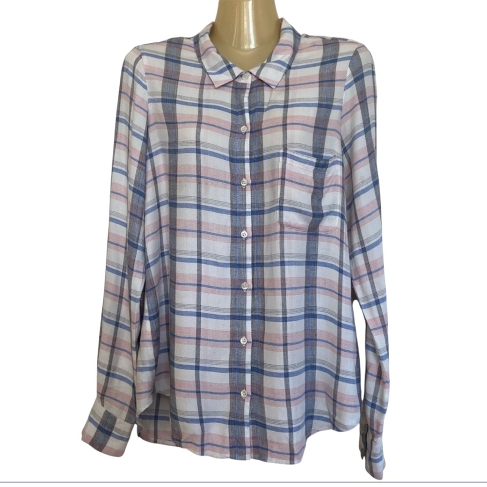 Soft Joie Anabella Plaid Button Up Shirt